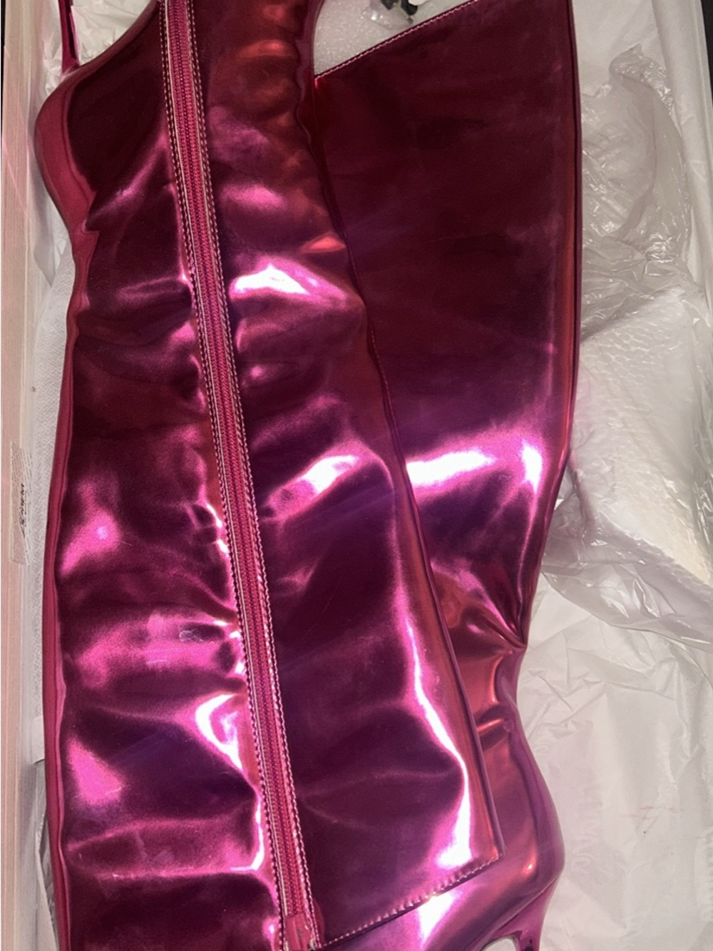 Metallic Pink Boots